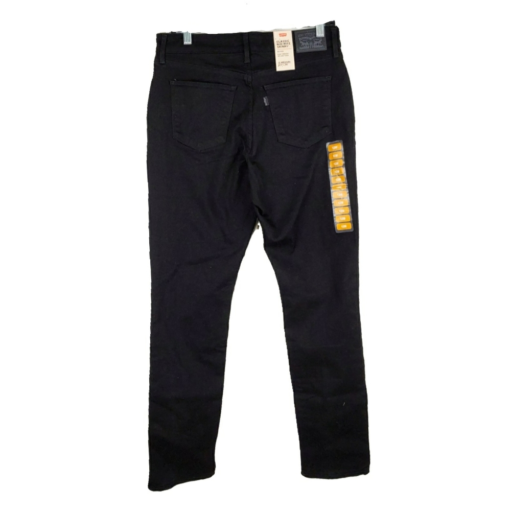 NWT Levis Wm M Black Wms 18 Mid Rise Skinny Jeans - Picture 7 of 7